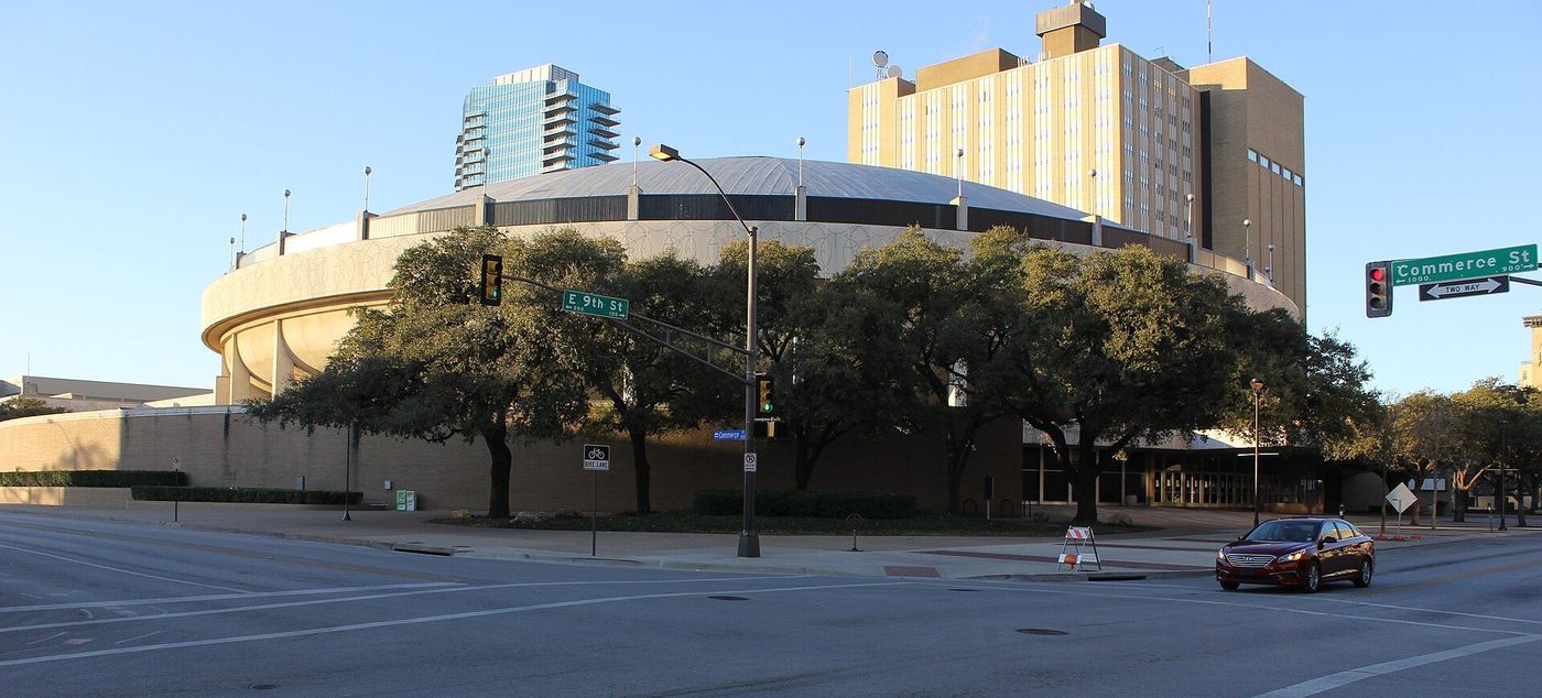 Fort Worth Convention Center at Commerce Street and 9th